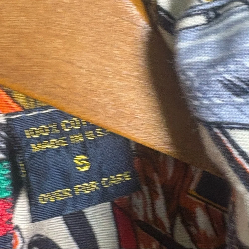Men's Vintage Print Casual Shirt - Picture 4 of 13